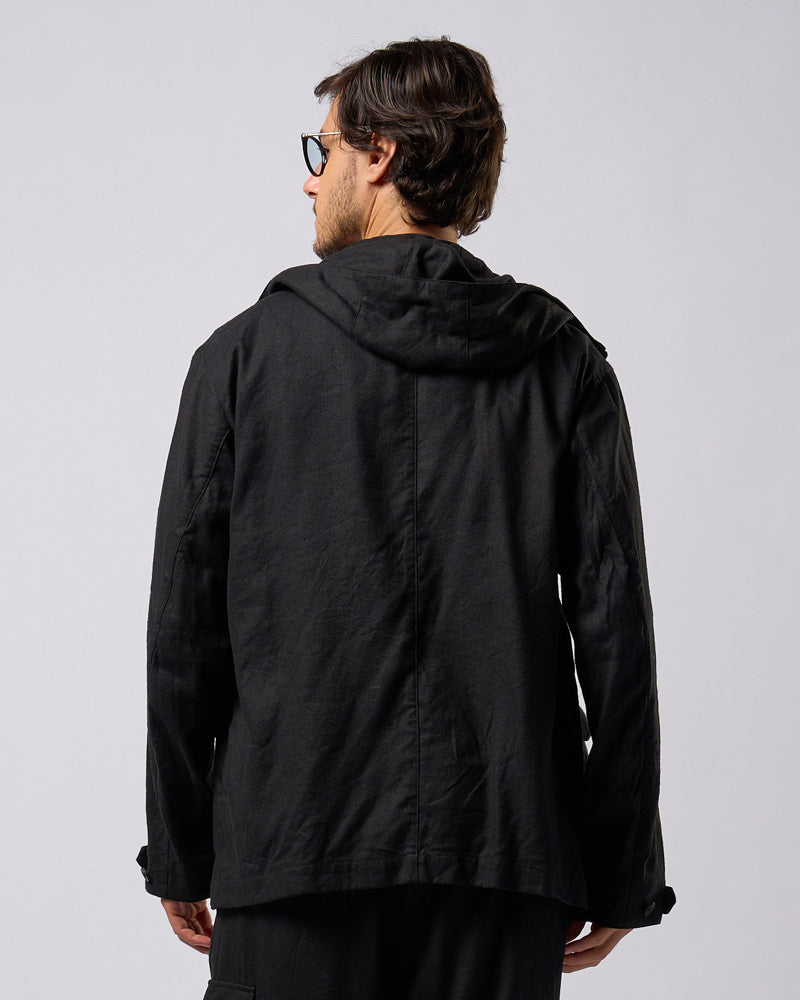 hooded blouson