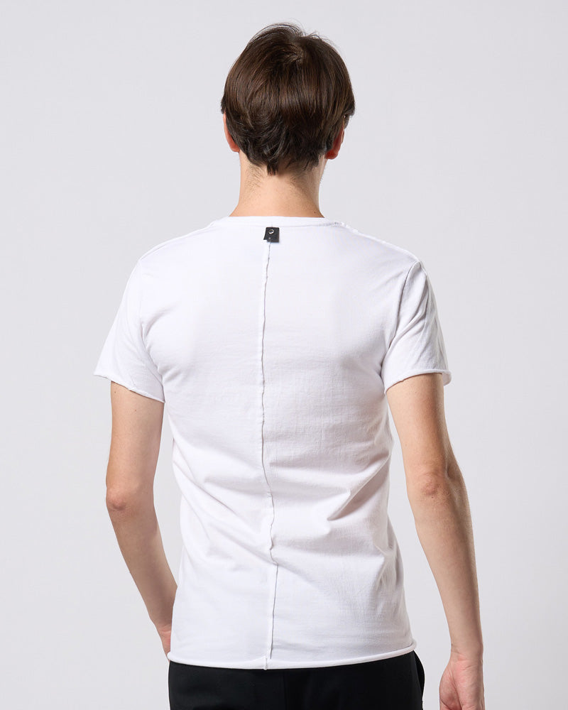 cut-off V-neck S/S