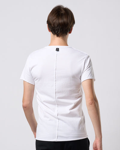 cut-off V-neck S/S