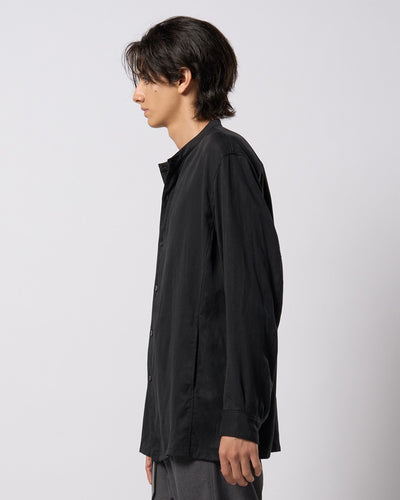 band collar shirt coat
