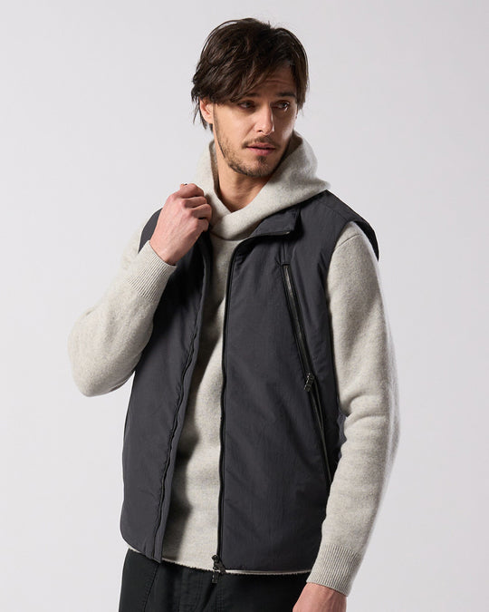 solid zip vest
