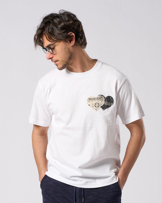 bandana panel heart T