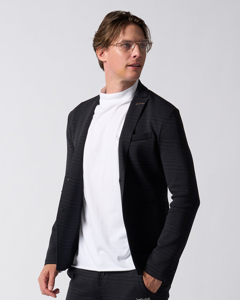 【muta × wjk】function knit jacket (jacquard check)
