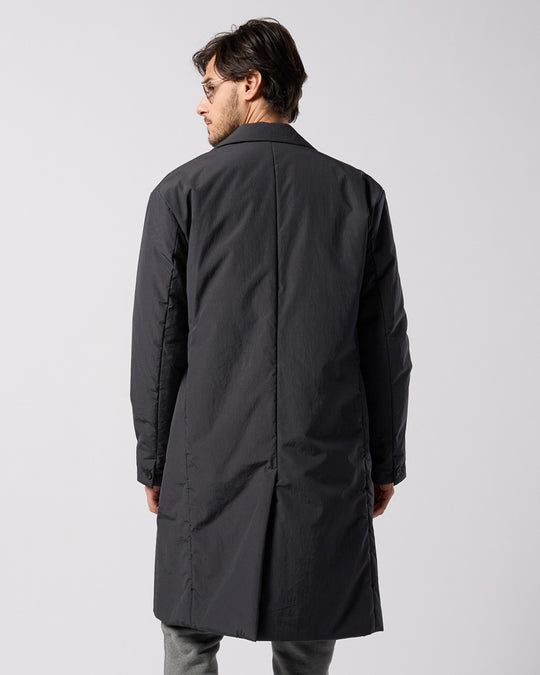 double breasted solid coat