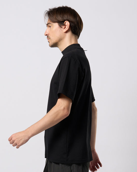 luxury cotton mock neck S/S