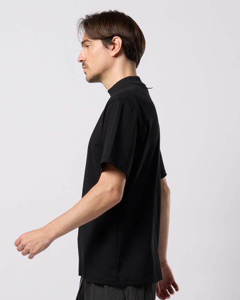 luxury cotton mock neck S/S