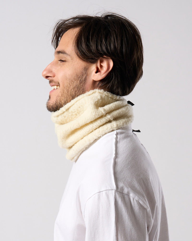 fancy yarn knit snood