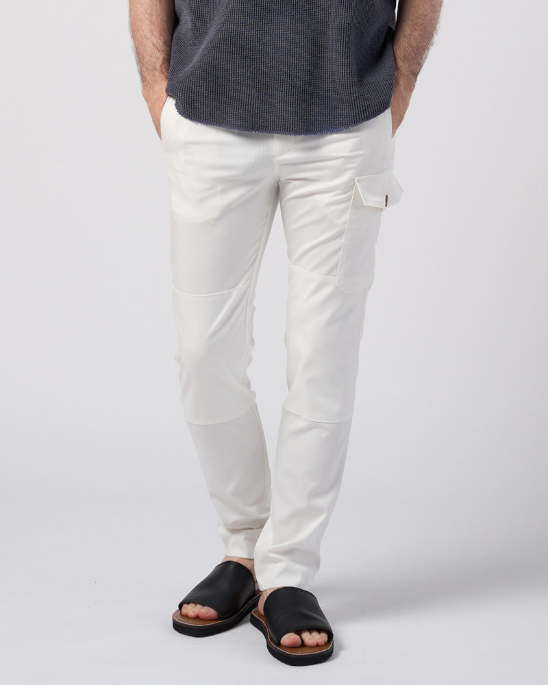 fine satin slim cargo