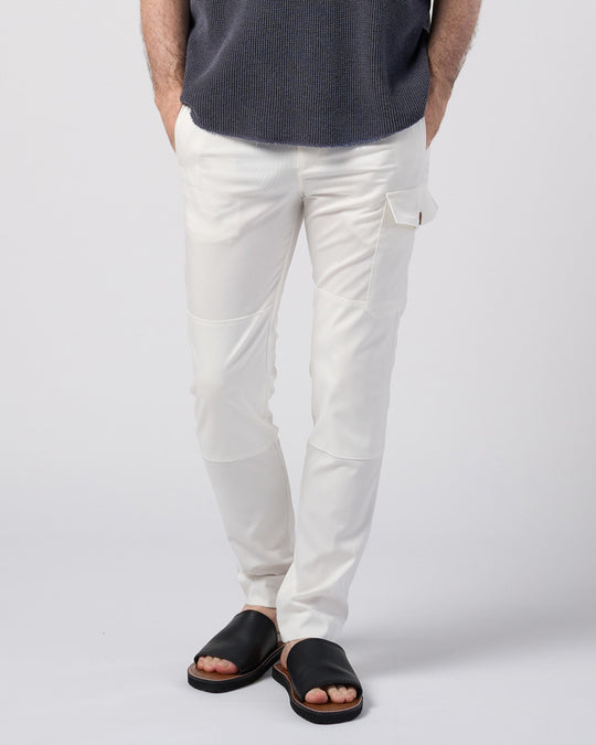 fine satin slim cargo
