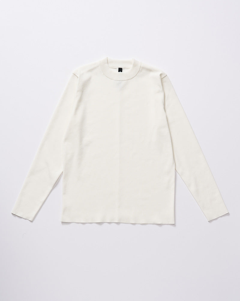 最新作 jun&rope モックネック ホワイト ハイネック ストレッチ AMBIDEX Store △60 / - 強撚ストレッチフライス ハイネックプル