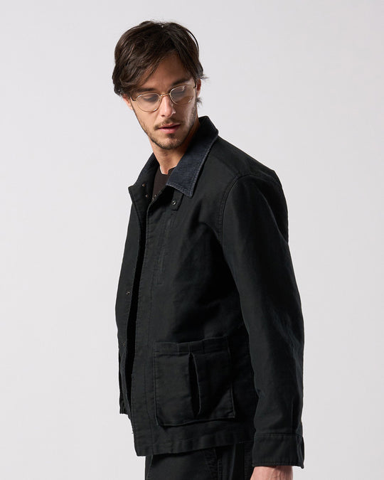 heavy moleskin short coverall jacket