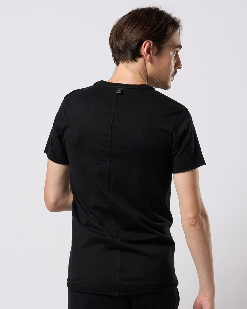 cut-off crew-neck S/S