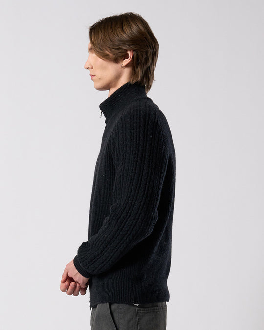 lomond×powder zip-up knit