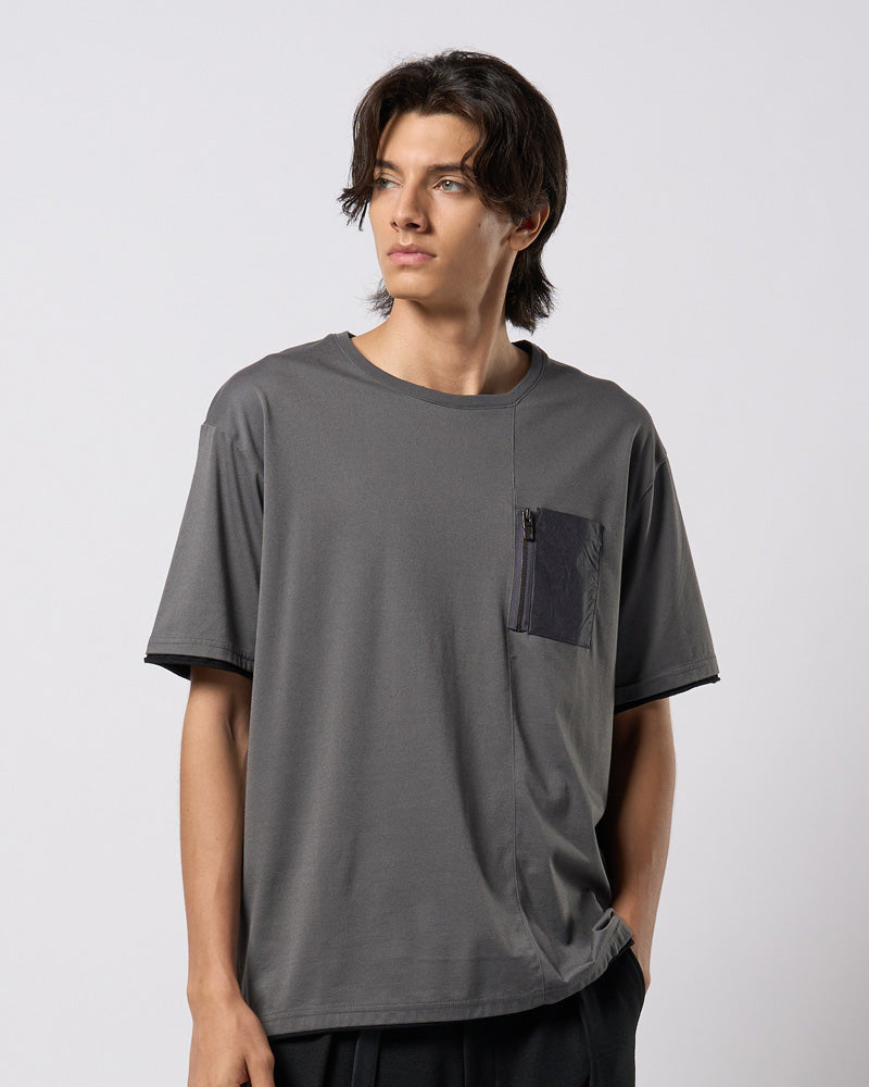 cool touch zip-pocket S/S