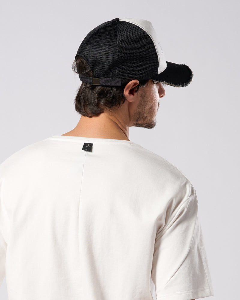 【muta × wjk】"w"uta cut-off mesh cap