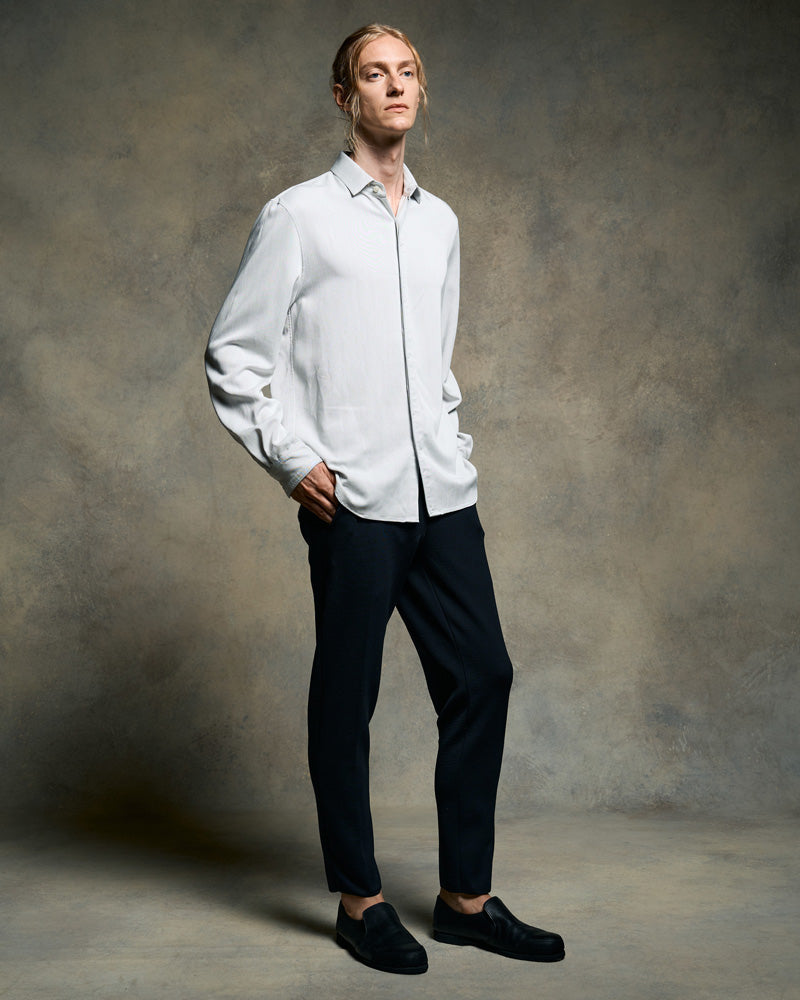 function knit easy slacks (jacquard check)