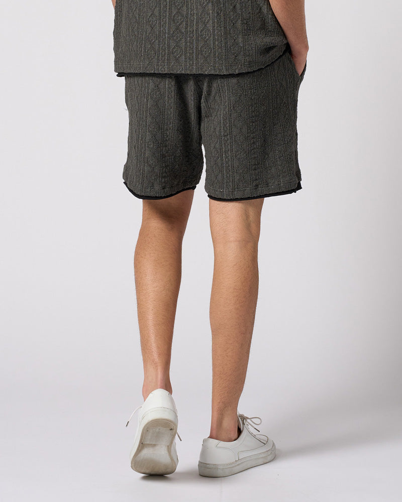 jacquard summer knit shorts – wjk online store
