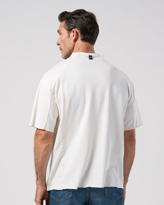 cut-off semi mock neck S/S