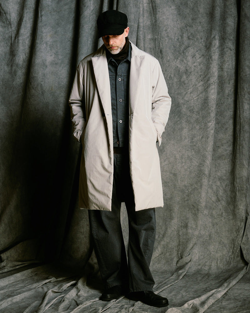 double breasted solid coat