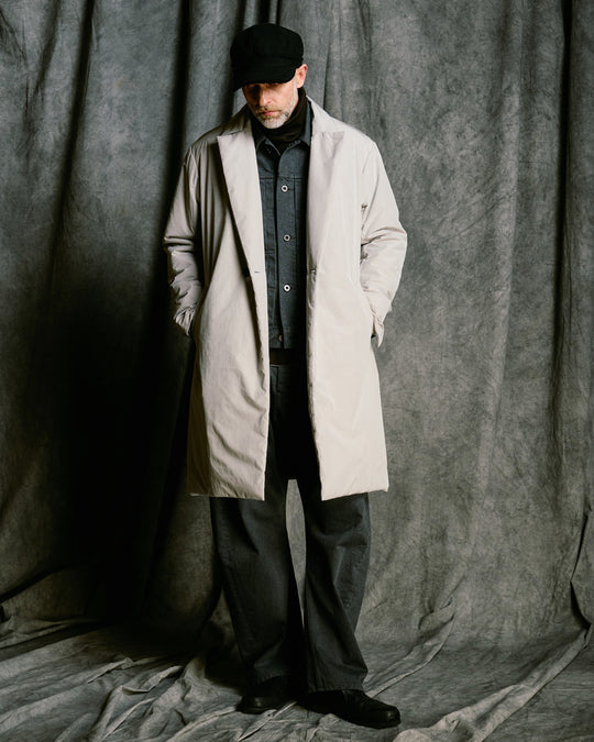 double breasted solid coat