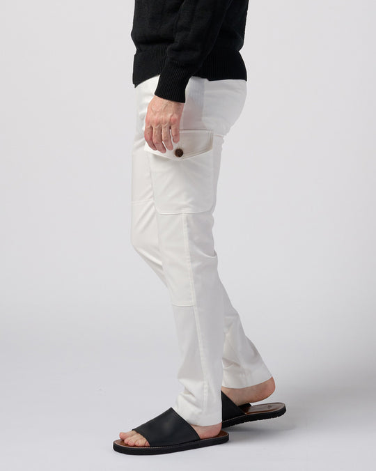 fine satin slim cargo