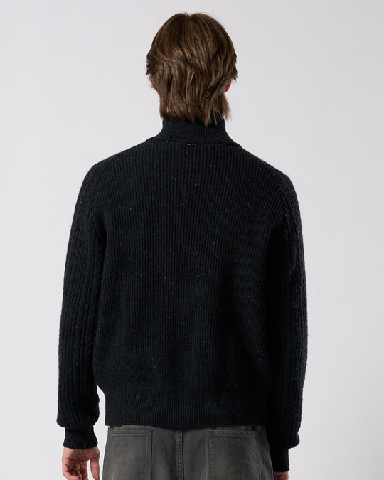 lomond×powder zip-up knit