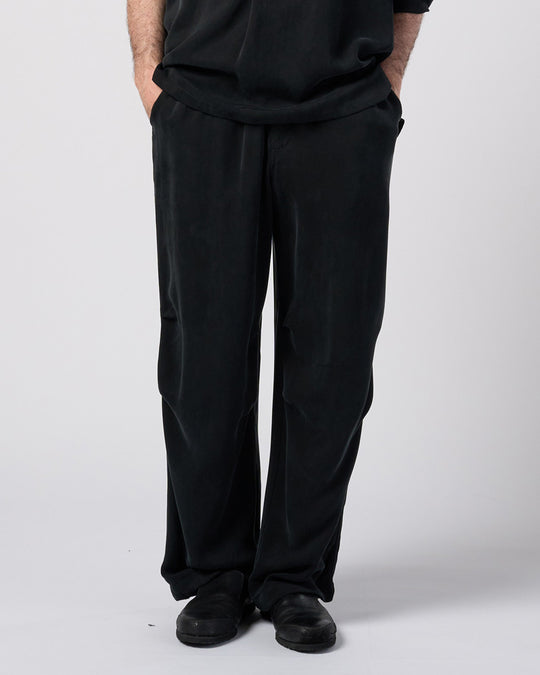 cupro vintage knee tuck easy pants