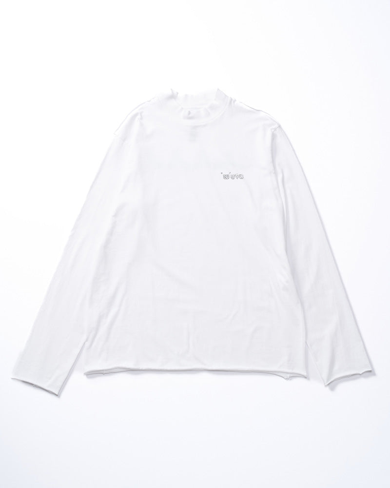 【muta × wjk】cut-off mock-neck L/S(printed)