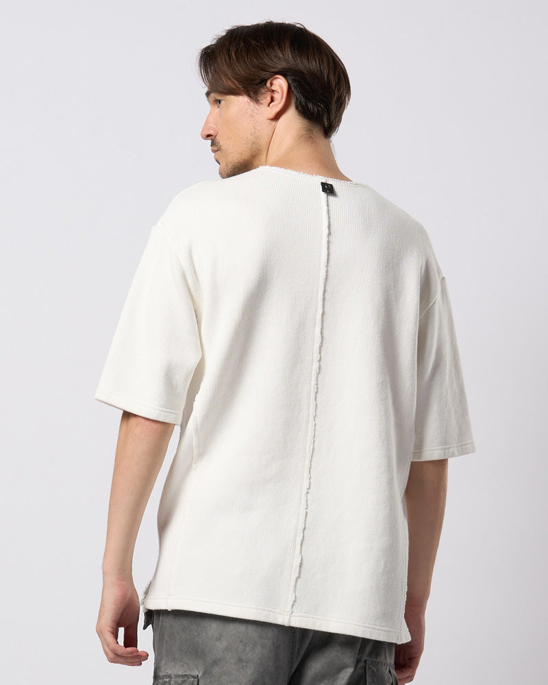 quarter-knit key neck H/S