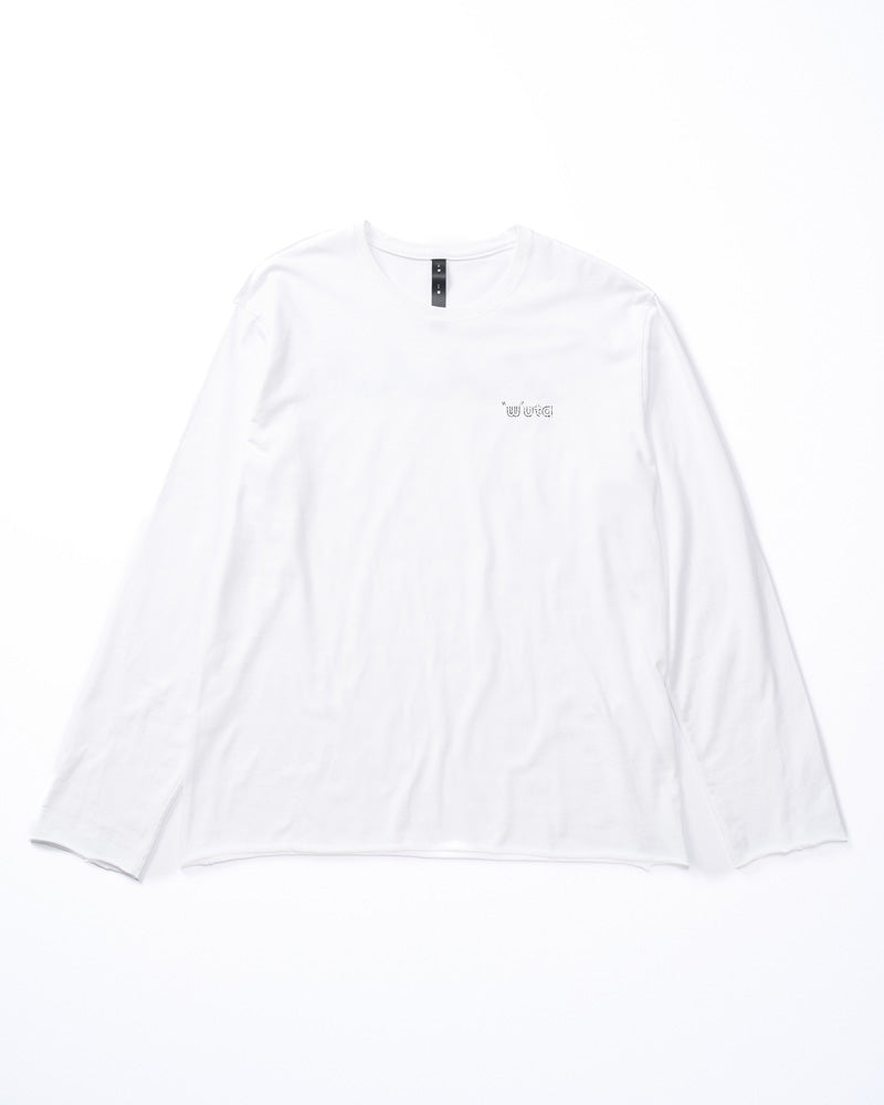 【muta × wjk】cut-off crew-neck L/S(printed)