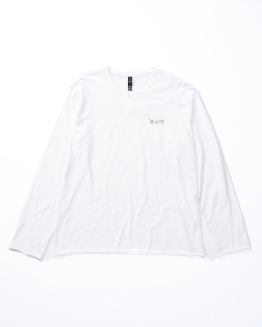 【muta × wjk】cut-off crew-neck L/S(printed)