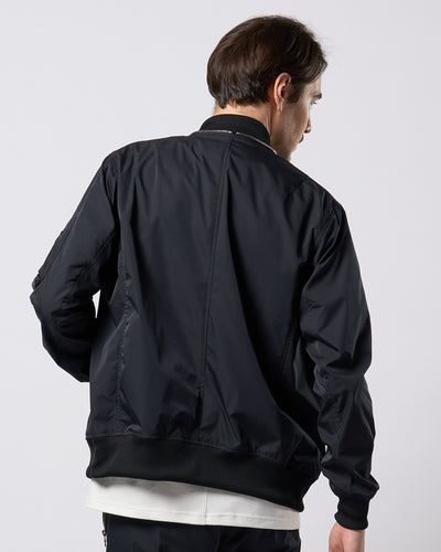neck zip blouson