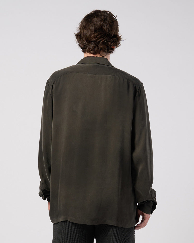 cupro vintage pull-over skipper shirt L/S