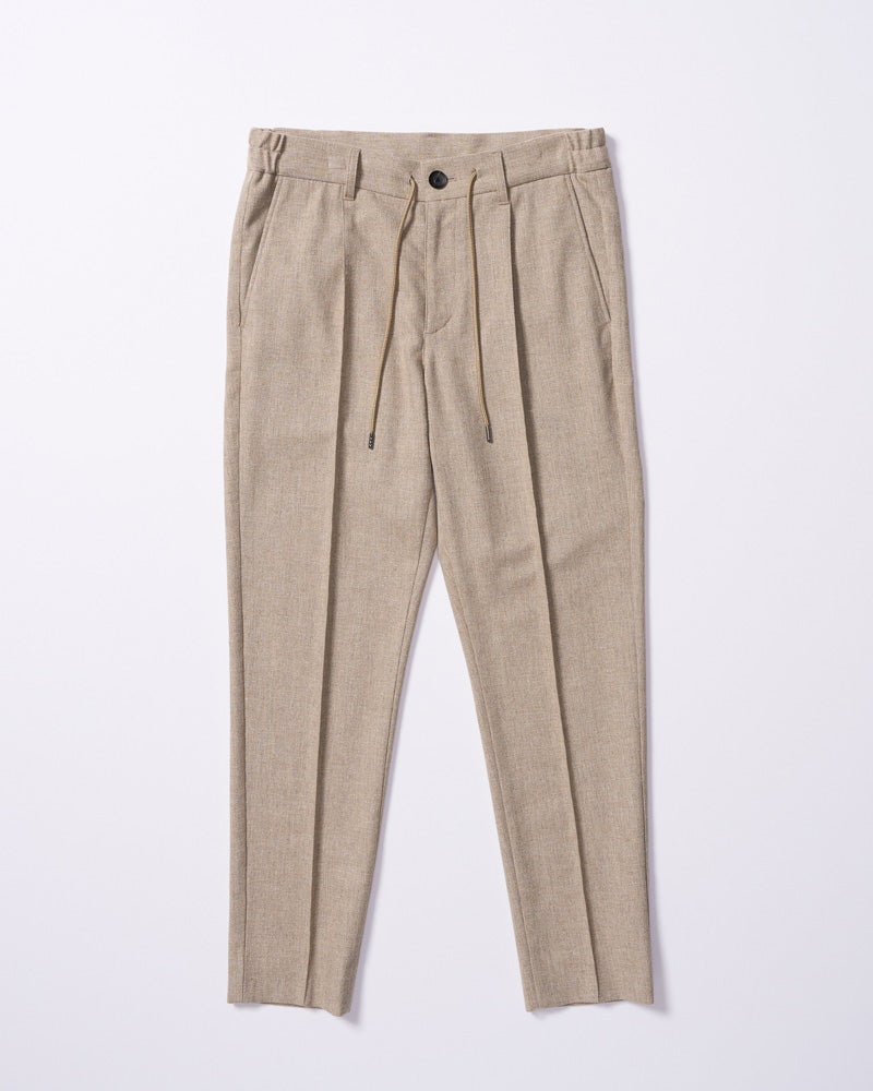 comfort pin-tuck slim slacks