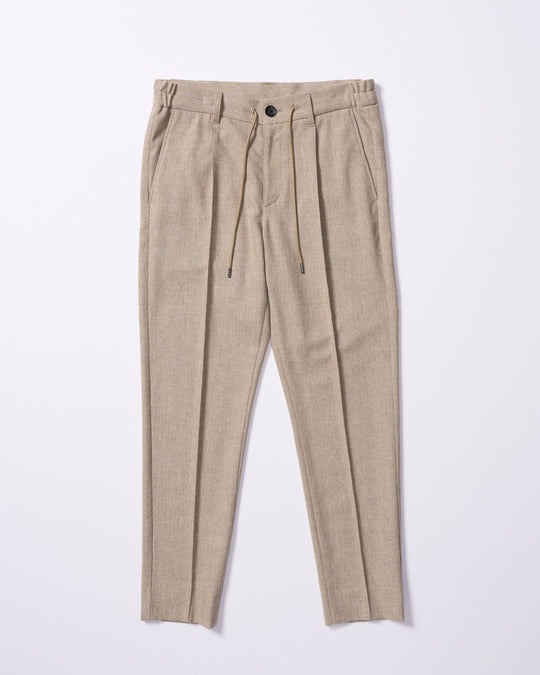comfort pin-tuck slim slacks