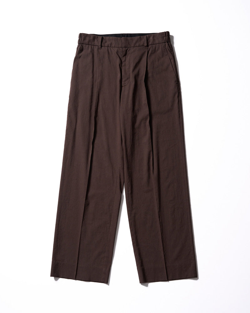 viscose linen semi-wide slacks
