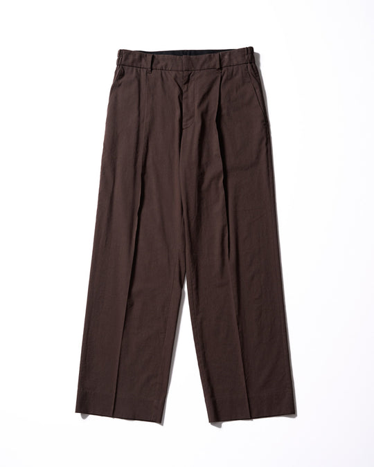 viscose linen semi-wide slacks