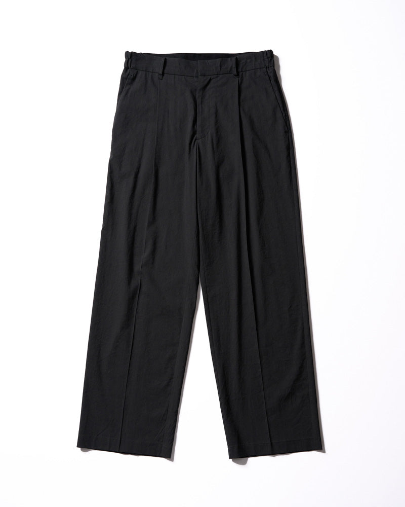 viscose linen semi-wide slacks