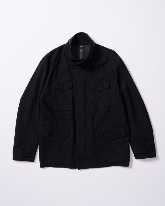 milled wool field jacket
