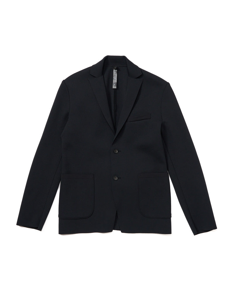 function knit jacket (jacquard check)
