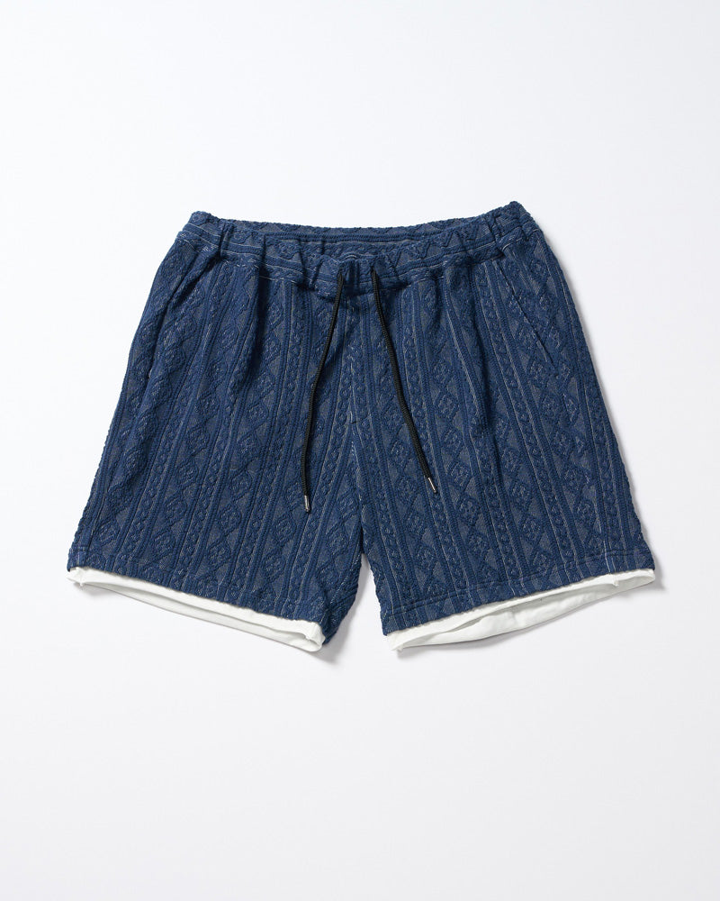 jacquard summer knit shorts – wjk online store
