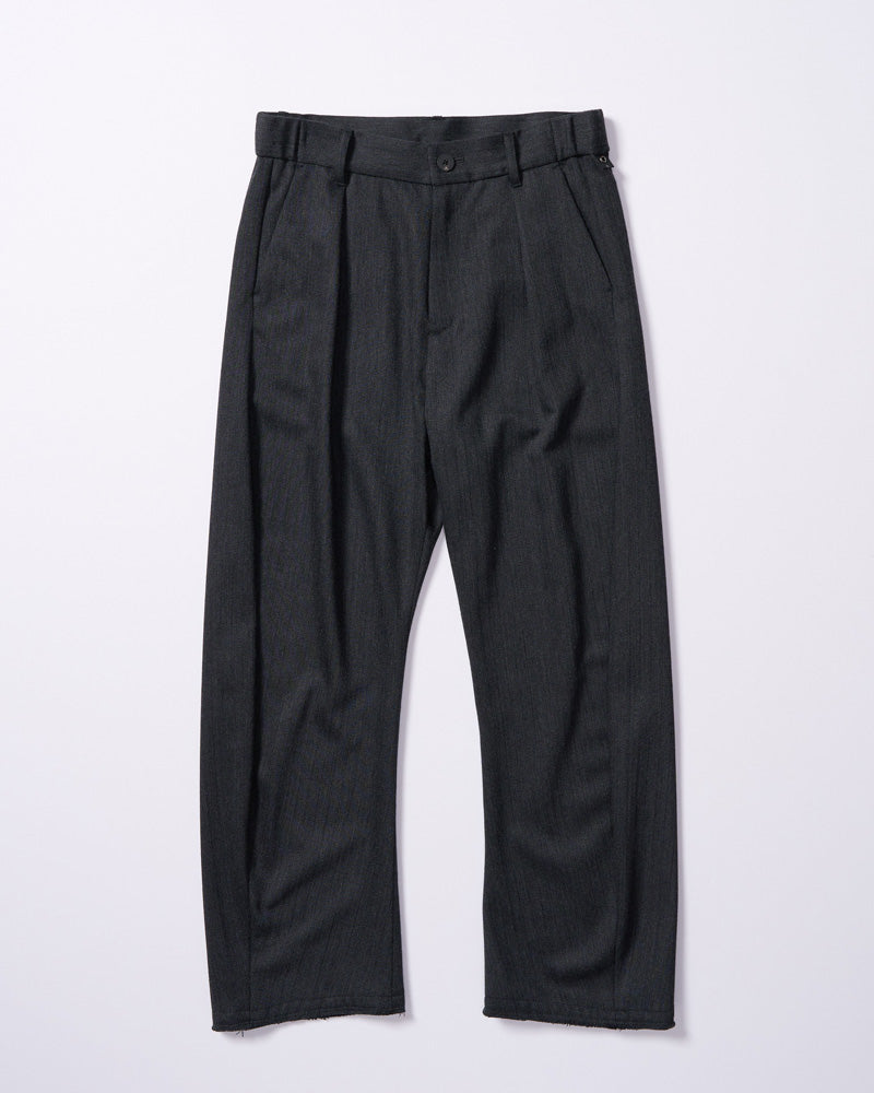 venetian stripe wide banana slacks