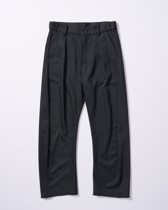 venetian stripe wide banana slacks