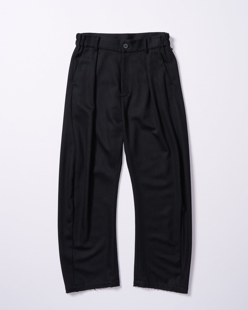 venetian stripe wide banana slacks