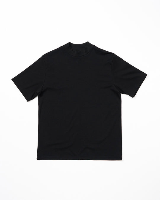luxury cotton mock neck S/S