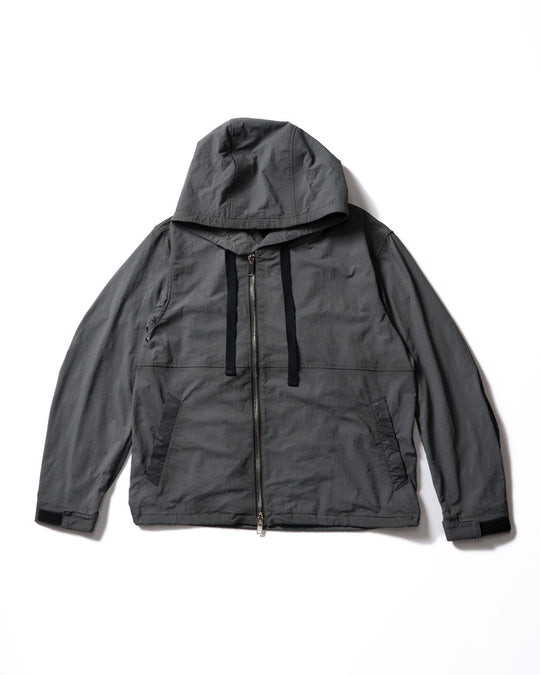 textured nylon short witch blouson
