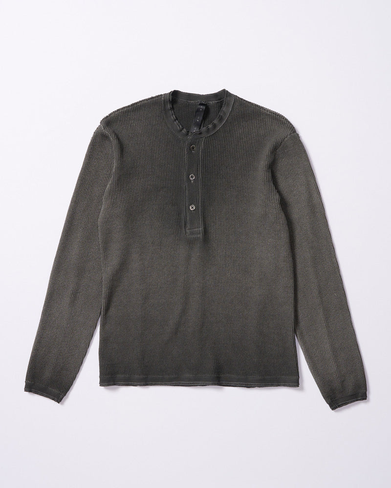 waffle henley L/S