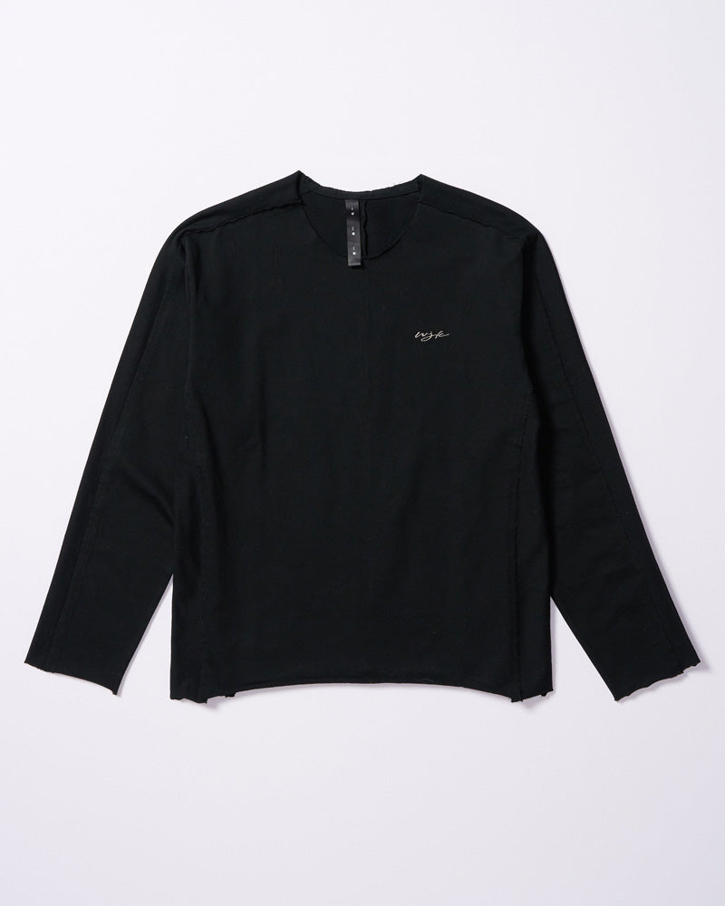 tight jersey cut-off L/S
