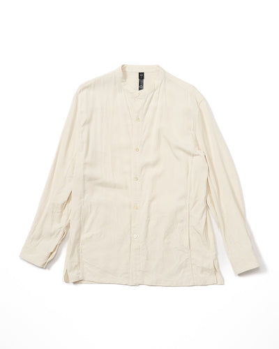 band collar shirt coat