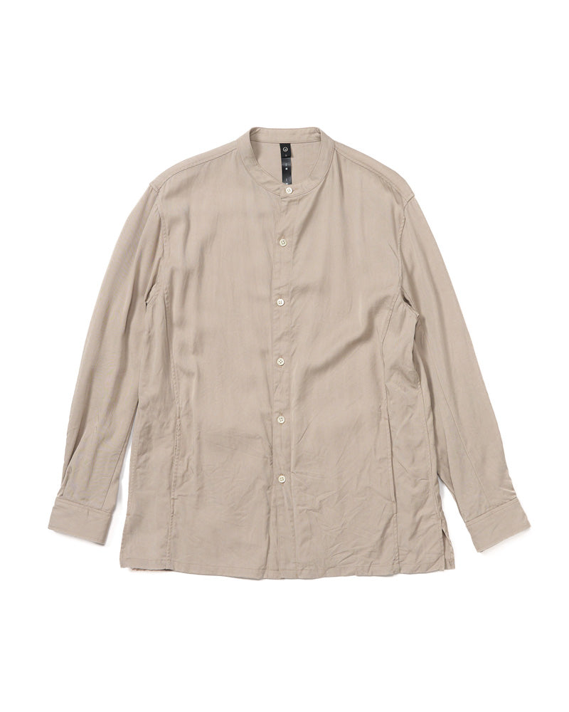 band collar shirt coat